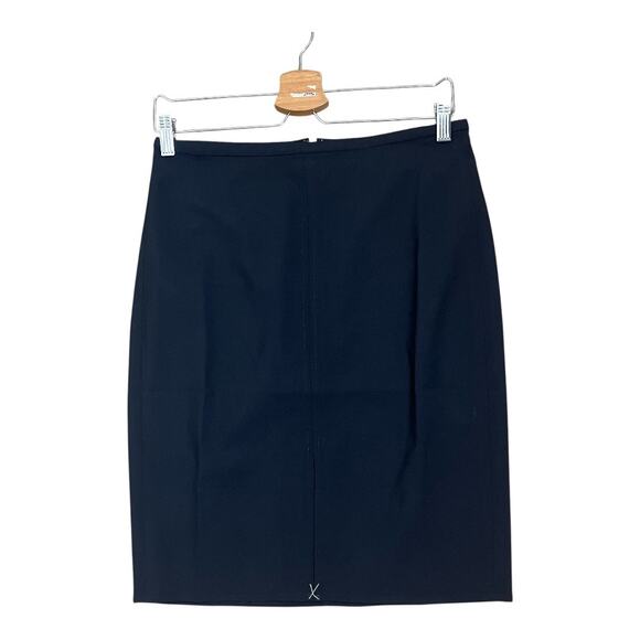 J. Crew Pencil Skirt in Italian bi-stretch Wool Blend Size 4 New Black Office - Picture 4 of 9